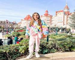 Hope went to Disneyland in November 2022 as she always loves Disney characters.